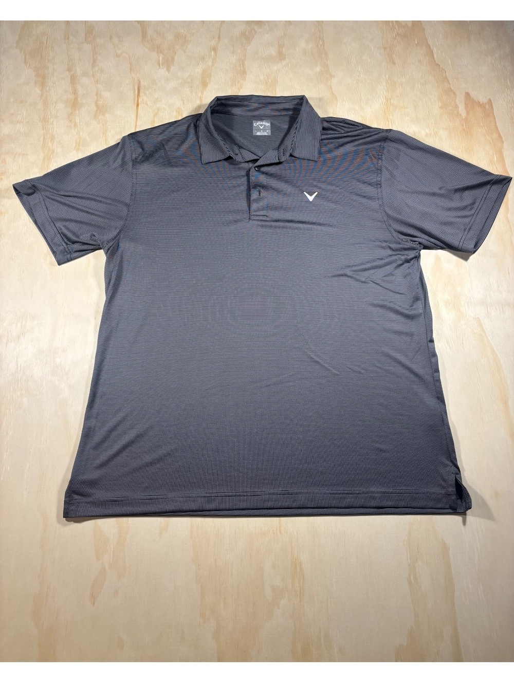 Callaway Opti Dri Golf Polo Shirt Large Short Sleeve Button Blue